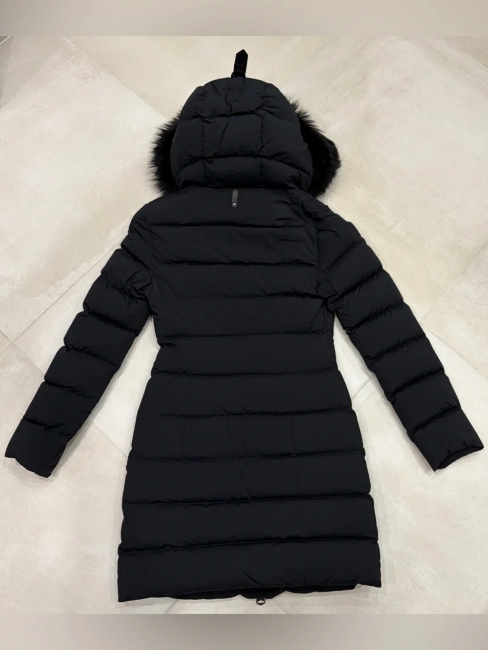 MACKAGE CALLA-X BLACK ON BLACK long Quilted Puffer Coat - Picture 7 of 13